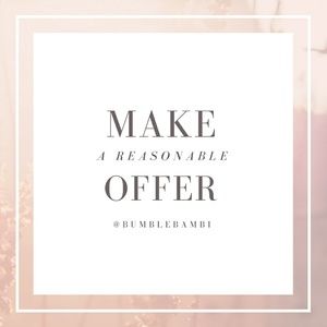 Most reasonable offers accepted